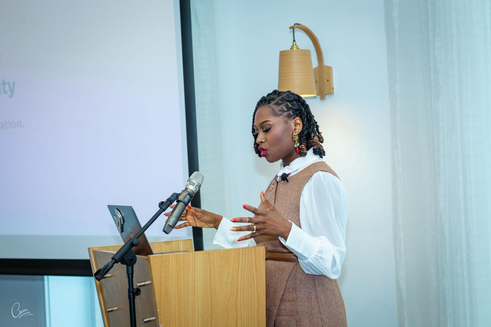 Our founder, Mary Fashanu, sharing the vision